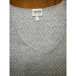 Armani Collezioni Armani Sleeveless V-Neck Tank Top in Light Gray, size 10 Photo 4