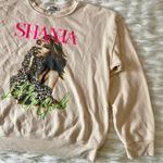 Free People Beige Cream Shania Twain Let's Go Girls Crewneck Sweatshirt Sz M Photo 14