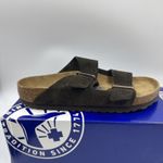 Birkenstock Arizona Mocca Brown Soft Footbed Suede Leather Women Sandals Size 8 Photo 8