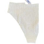 ANDIE NWT  Swim The 90s High Waisted Embroidered Bikini Bottom L Coconut #3234 Photo 5