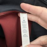 Lululemon Train Times Shorts High Rise 6" Maroon Black Athletic Biker Women's 6 Photo 4