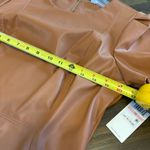 Calvin Klein  Camel Tan Faux Leather Dress Caramel Mocha Expresso 10 Vegan Photo 7