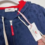 Vineyard Vines Women's Size S Star Full Zip Hoodie Navy Blue Red Preppy Casual Photo 3