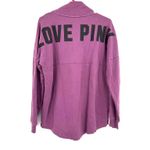 Pink by Victoria's Secret Size Small Quarter Snap Pullover Sweatshirt Purple Photo 1