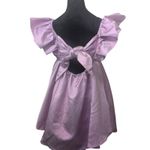 Buddy Love Iridescent Mini Dress with Bow Back, Size M Pink Size M Photo 5