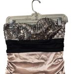 City Studio Lilac Purple Sequins Ruched Strapless Prom Dress Women SZ 1 Photo 6