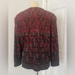 Misook  Knit Cardigan One Button Business Old Money Festive Holiday Size Large Photo 1