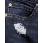 No Boundaries  Junior's High Rise Cropped Flare Wash Blue Distressed Size 13 Photo 8