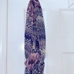 Apt. 9  pleated rayon multi colored scarf/wrap. Black, gray , plum, with fringe. Photo 13