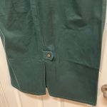 Vintage Modest Green Denim‎ Maxi Skirt Button Front 5 Pocket Retro 16 Photo 5