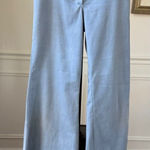 Vintage 70s Bell Bottom Chambray Blue Pants XS 2 4 Photo 0