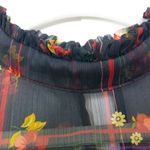 Eloquii floral print shift dress ruffle neck flare long sleeve, 14 Photo 11