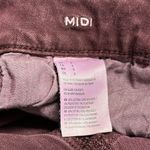 American Eagle Burgundy Stretch Denim Cotton Blend Jean Shorts Womens 0 Photo 4