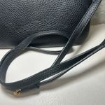 Ralph Lauren Lauren‎  Black Faux Leather Crossbody Bag Small Gold Hardware Photo 9