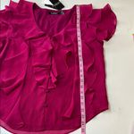 Ralph Lauren NWT Lauren  Crinkle Georgette V-Neck Fllutter Sleeve Ruffle Photo 7