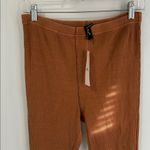 UO Out From Under Felicity Wafflle Knit Flare Pants Terracotta Size L Photo 3