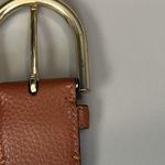 Michael Kors Pebbled Brown Leather Belt Size Medium Photo 7