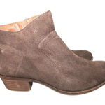 Lucky Brand Taupe Suede Ankle Booties Photo 0