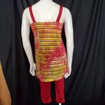 Revolution  Dancewear Burgundy, Red, Yellow, & Green Leotard Photo 4