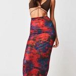 Free People NWT  x RONNY KOBO Madrid Skirt - Orange Tie Dye Size XS $258. H Photo 0