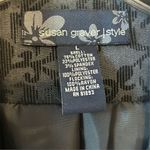Susan Graver  Printed LK Fusion Cutaway Hem Jacket/Black X-Small Photo 6
