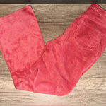 Old Navy  Women's Red Ribbed Flare Jeans Photo 0