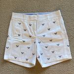 J.Crew NEW Tennis Racket 6” Chino Shorts White Size 2 Thick Fabric Bottoms NWOT Photo 0