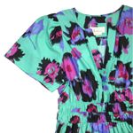 Anthropologie NWT Somerset Maxi in Turquoise Floral Cotton Dress L Photo 3