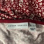 Susan Graver  Floral Red Women's Top Photo 4