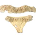 H&M 2-Piece Mesh Frilly Bandeau Swimsuit Set Photo 0