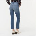 J. Crew Size 30 Jeans High Rise Crop Flare Exposed Button Up Medium Wash Women’s Blue Photo 1