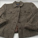 Jones New York Black and White Tweed Blazer Photo 8