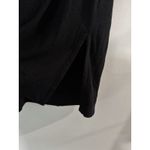 Old Navy NWT Black Linen Blend V Neck Oversized Short Sleeve TShirt Womens Small Photo 3