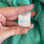 Theme women’s light‎ blue embroidered ruffled silk cotton mini skirt size Large Photo 6