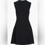 Club Monaco  Kaytee Funnel Neck Fit & Flare Sweater Dress Black NWT Medium Photo 4