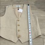 FRNCH Alix Linen Vest New with Tags (NWT) Size S Photo 6
