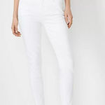 Ann Taylor  Womens Low Rise‎ Curvy Fit Skinny Ankle Jeans White Size 6 Photo 0