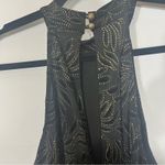 Privy  Black And‎ Gold Glitter Dress Size Medium Photo 4