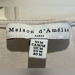 Maison D Amelie Maison d’ Amelie top - cream - silky - size medium Photo 3