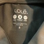 Lole  Olive Green Tennis Gold Polo Keyhole Blouse Shirt Size Small EUC #5053 Photo 2