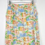 Cynthia Rowley NWOT Coastal Print Linen Blend Wrap Maxi Skirt Size Small S NEW Photo 7