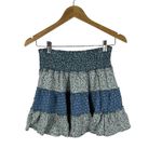 American Eagle  Coquette Cottagecore Blue Fairycore Ruffle‎ Fairy Mini Skirt S Photo 1