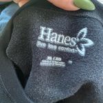 Hanes Black Long Sleeve Crop Top Photo 2