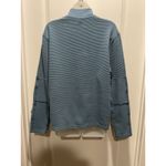 LOA RailRiders Baby Blue Ribbed Pullover Large Women’s Collared Pocket L Top Photo 3