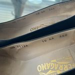 Salvatore Ferragamo  Leather Block Heel Shoes, (Made in Italy) Size 10 Photo 8