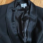 Milly  Women's Cady Heather Blazer Dress tuxedo black mini side tie wrap 2 Photo 6