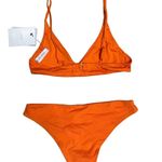 ALC Frank A.L.C. Orange Cleo Minimalist Bikini Bottom Orange XS $109 Photo 3