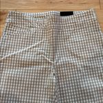 Jules & Leopold  tan Checkered elastic waist pull on Capri Pants Photo 3