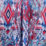 Karen Kane  Red & Blue Trapeze patriotic Dress geometric print Photo 12
