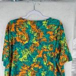 LuLaRoe Womens Tops Size L Floral Print High Low Batwing Photo 2